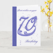 70番目の誕生日カー最高のド、wishes カード (黄色い花)