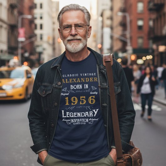 70番目の誕生日クラシックヴィンテージ1956レジェンダリーブルー Tシャツ