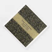 70番目の誕生日クール番号パターン金ゴールド/黒 (コーナー)