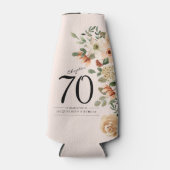 70番目の誕生日ヴィンテージフローラ ボトルクーラー (正面)