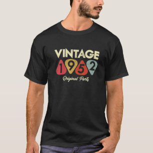 70番目の誕生日ヴィンテージ1952オリジナル部品 Tシャツ