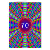 70番目の誕生日抽象芸術トリップ(幻覚体験)のような渦 (正面)