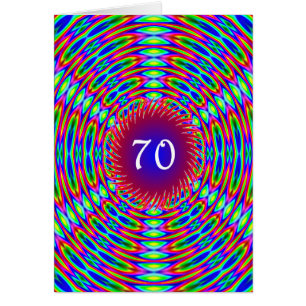70番目の誕生日抽象芸術トリップ(幻覚体験)のような渦