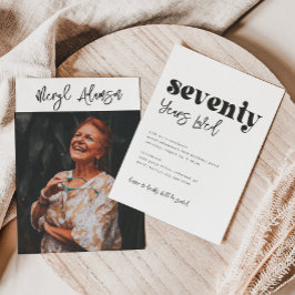 70番目の誕生日招待状 |写真70誕生日 招待状