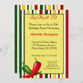 70番目の誕生日招待状 招待状 (正面/裏面)