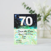 70番目の誕生日日付はがきの保存 ポストカード (スタンド正面)