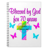 70番目の誕生日祈りの言葉 ノートブック (正面)
