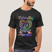 70番目の誕生日絞り染め70歳の誕生日Weasom Tシャツ (正面)
