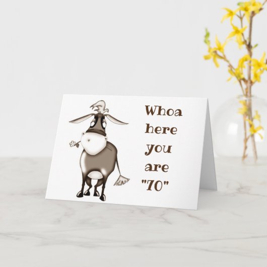 **70番目の誕生日**これらの1つではありません。カード カード (黄色い花)