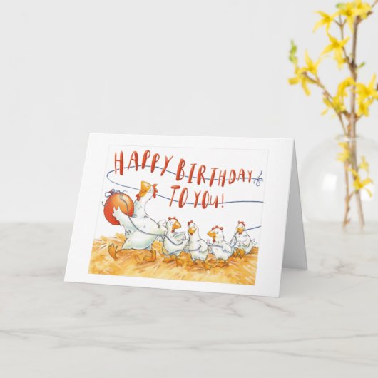 **70番目の誕生日**卵を産まないでください！カード カード (黄色い花)