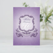 70番目の誕生祝いヴィンテージフレーム招待状 招待状 (スタンド正面)