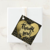 70番目模様金ゴールドとブラックSQ フェイバータグ (インサイチュ)