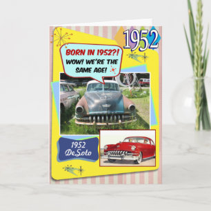 70番誕生日!1952年のシボイと同じ年だ! カード