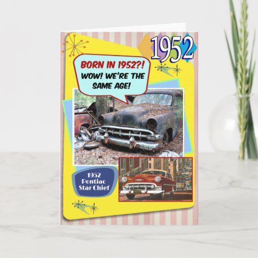 70番誕生日!1952年のシボイと同じ年だ! カード (正面)