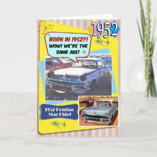 70番誕生日!1952年のシボイと同じ年だ! カード