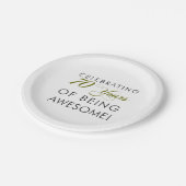 70祝年間の生素晴らし活 ペーパープレート (アングル)