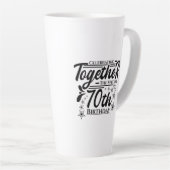 70祝歳の誕生日 カフェラテマグ (右アングル)