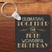 70祝歳の誕生日 キーホルダー (正面)