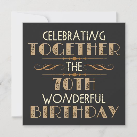 70祝歳の誕生日 セーブザデート (正面)