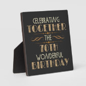 70祝歳の誕生日 フォトプラーク (正面)