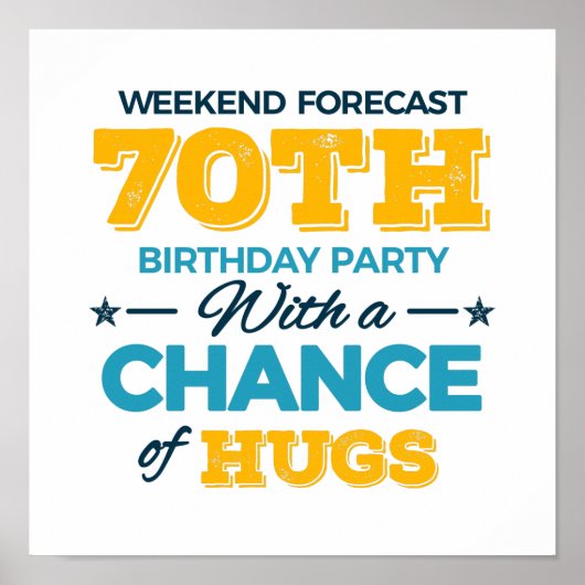 70祝歳の誕生日 ポスター (正面)