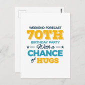 70祝歳の誕生日 ポストカード (正面/裏面)