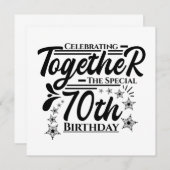 70祝歳の誕生日 招待状 (正面/裏面)