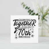 70祝歳の誕生日 招待状 (スタンド正面)