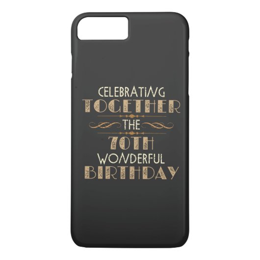 70祝歳の誕生日 Case-Mate iPhoneケース (裏面)