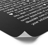 70私たちがあなたを愛する理由ヴィンテージchalkboard ポスター (角)