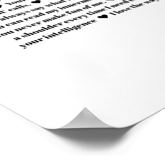 70私たちが彼のためにあなたの誕生日の贈り物を愛する理由 ポスター (角)