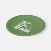 70私は鉄のゴルフプレートの私の毎日の線量を必要とします ペーパープレート (アングル)