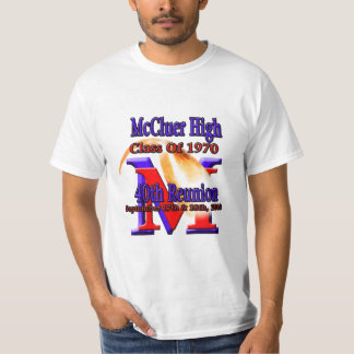 「70第40懇親会の一流McCluer Tシャツ