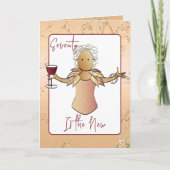 70素晴らしいエレガント漫画の民族誕生日 カード (正面)