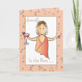 70素晴らしい女性マンガマルガリータ70誕生日 カード (正面)