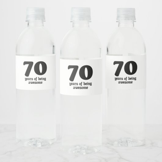 70素晴らし年 ペットボトルラベル (ボトル)