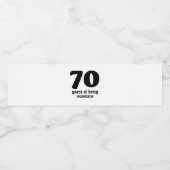 70素晴らし年 ペットボトルラベル (シングルラベル)