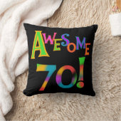 70素晴らし誕生日Tシャツとギフト クッション (ブランケット)