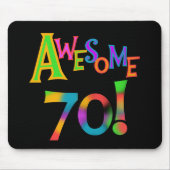70素晴らし誕生日Tシャツとギフト マウスパッド (正面)