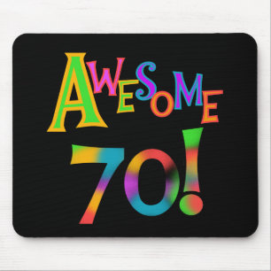 70素晴らし誕生日Tシャツとギフト マウスパッド