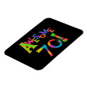 70素晴らし誕生日Tシャツとギフト マグネット (左側)