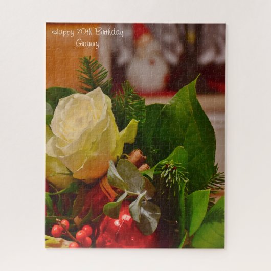 70誕生日おばあちゃん。 ジグソーパズル (縦)