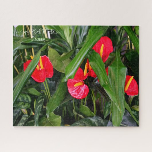70誕生日おばあちゃん。 ジグソーパズル (横)