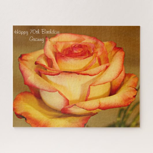 70誕生日おばあちゃん。 ジグソーパズル (横)