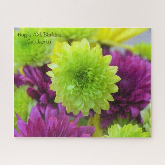 70誕生日おばあちゃん。 ジグソーパズル (横)