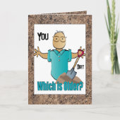 70誕生日おもしろいことわざ民族漫画 カード (正面)