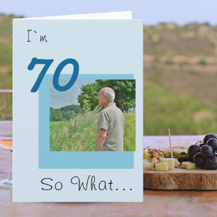 70誕生日おもしろい写真 カード