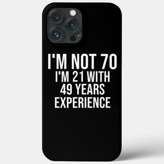 70誕生日おもしろい引用文70th誕生日ことわざ70 Case-Mate iPhoneケース (裏面)