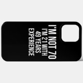 70誕生日おもしろい引用文70th誕生日ことわざ70 Case-Mate iPhoneケース (裏面 (横))