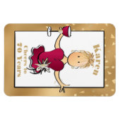 70誕生日おもしろい漫画応援へ70赤ワイン マグネット (横)